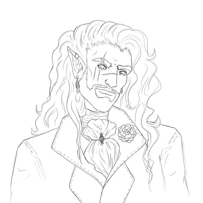 Black and white portrait, 25$